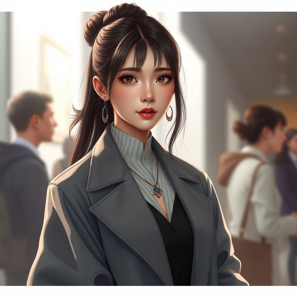 Generated modern character portrait
